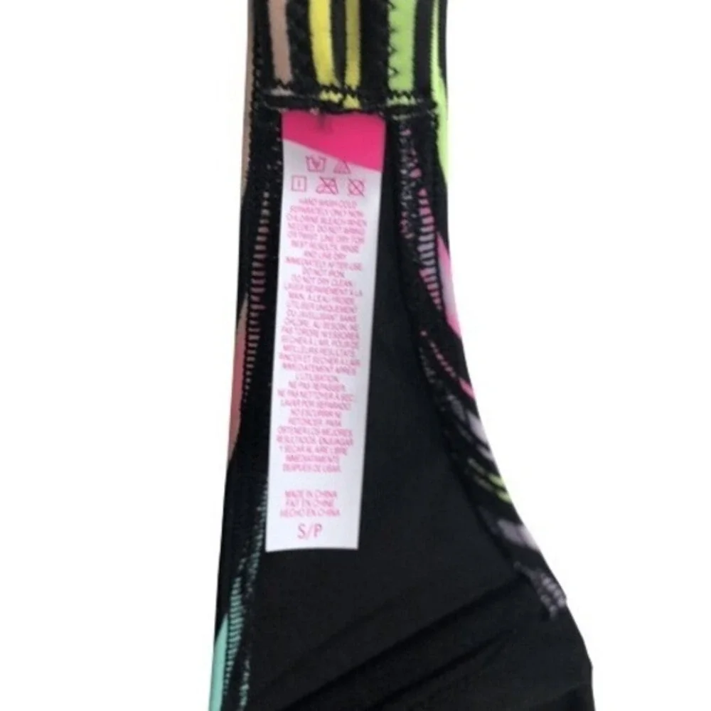 Victoria's Secret Swim Multicolored Striped Strapless Padded Bikini Top Small‎